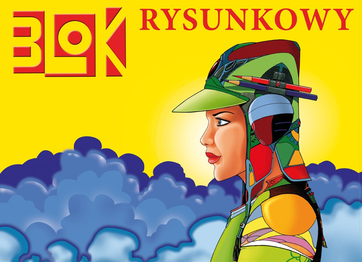 Blok rysunkowy A3 20k. biały Kreska